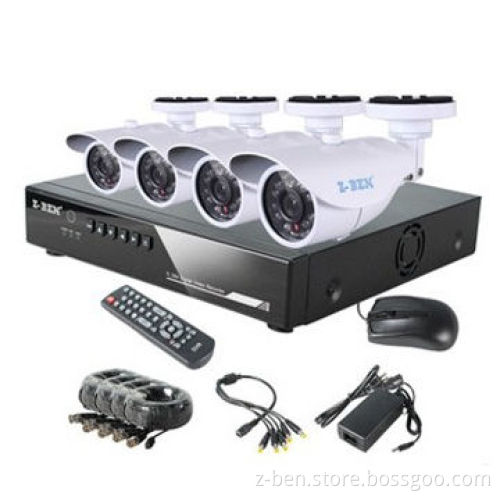 CCTV H.264 DIY DVR Kit with 4-channel DVR, 4 Cameras and 1/3-inch Color Sony/Sharp CCD